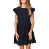 Mini Dress Emma Ruffles Sleeve beach dress basic