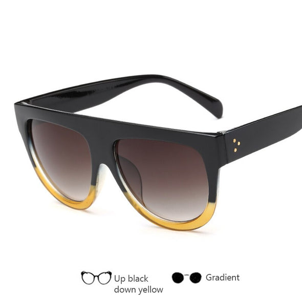 Sunglasses Oversized Sun Glasses Retro Women Shade Gradient