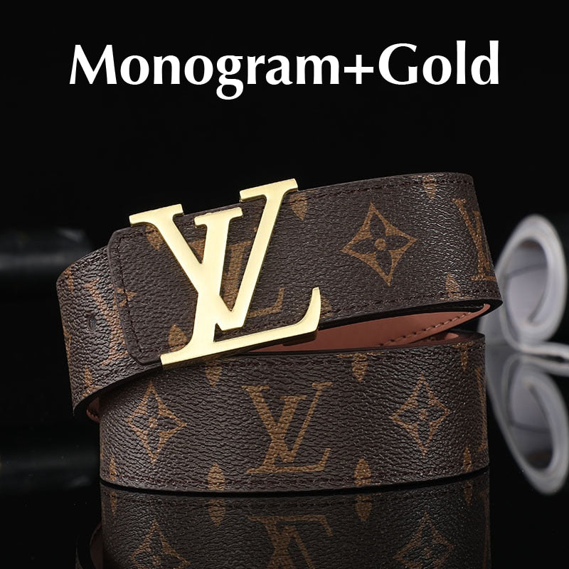 LV belt with monogram - The High Luxury