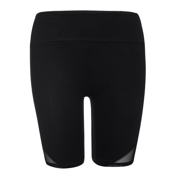 Leggings Skinny Short High Waist Mesh Stitching Seamless