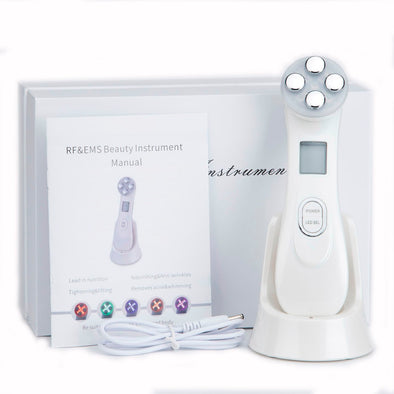 Radio Mesotherapy Electroporation Face Beauty Pen Radio Frequency LED Photon Face Skin Rejuvenation