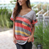 T Shirt Emma Women Pocket Striped