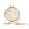 Shoulder bag gold Cages Round Hollow Metal Ball CrossBody Purse handbag