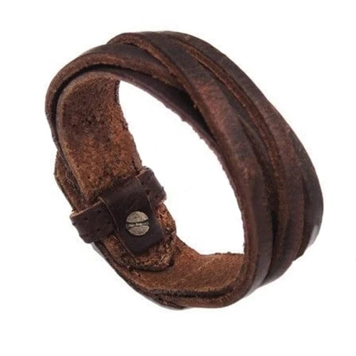 Bracelet Unisex Thin Leather