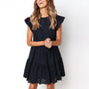 Mini Dress Emma Ruffles Sleeve beach dress basic