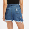 Mini Denim Skirt Blue Ripped