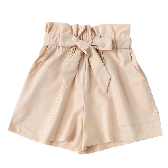 Shorts High Waist Pocket Polyester