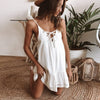 Dress V-Neck Sleeveless Backless Spaghetti Strap