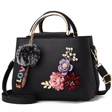 Handbag - Shoulder Bag Tote Flowers