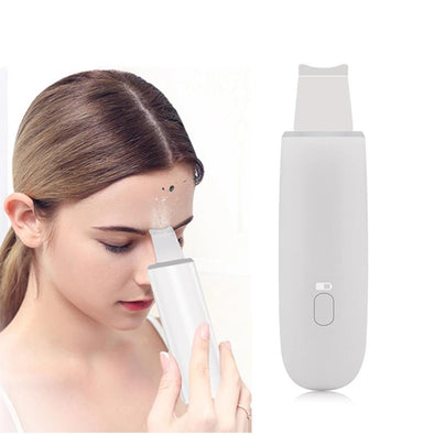 Ultrasonic Skin Scrubber Deep Cleaning Face Scrubber Vibrating Facial Spatula Peeling