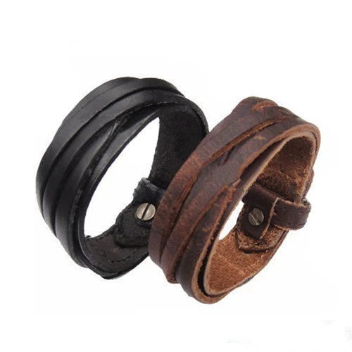 Bracelet Unisex Thin Leather