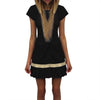 Dress Patchwork Fishtail Short Sleeve Party Dress Body Shaper Small Pleated Casual Shirt Dress Chic