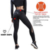 Mesh Leather Leggings Workout Mesh PU Leather