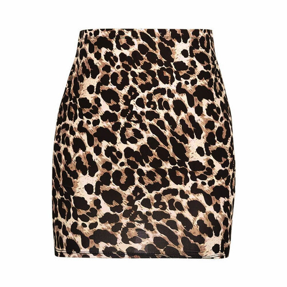 Skirt Print Leopard High Waist Sexy