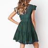 Mini Dress Emma Ruffles Sleeve beach dress basic