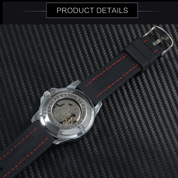 Men watch Automatic Rubber Strap.