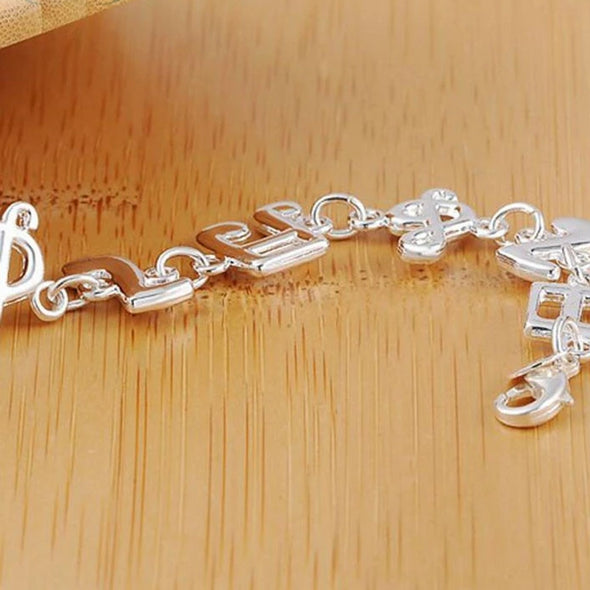 Bracelet Silver Note Solid