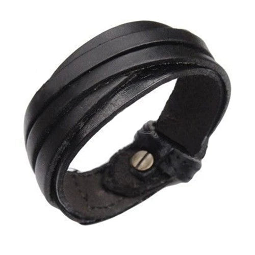 Bracelet Unisex Thin Leather