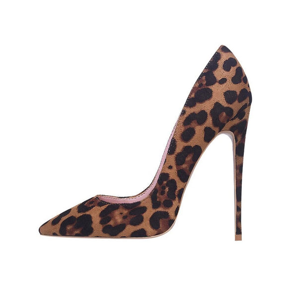 Leopard Print Sexy High Heels Shoes  Stilettos 10 12cm Party Heeled.