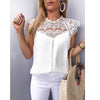 Blouse Michelle Lace Solid Sleeveless