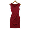 Dress Elegant Party Fashion Sleeveless Solid Color