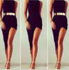 Sleeveless Dress Black Ladies Slim Bandage Party Dresses LA