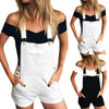 Micro Short cotton Denim - pocket - overalls