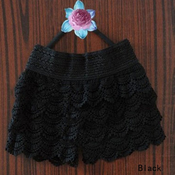 Shorts Waist Slim Lace Crochet