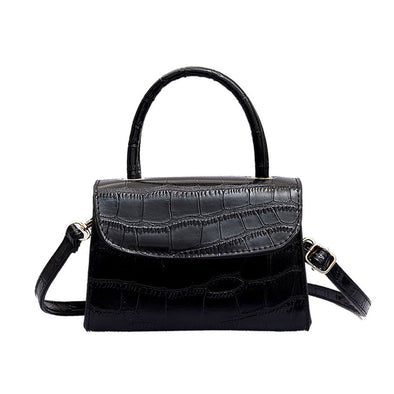 Shoulder bag print crocodile - shoulder strap small square