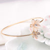 Bracelet Crystal Flower pink