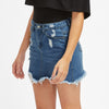 Mini Denim Skirt Blue Ripped