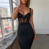 Dress Sexy Rayon Bandage Mesh Insert - Bandage Dress Black Party Night Club