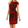 Dress Olympia Casual O-Neck Mini high Stripe Party