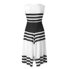 Dress Pasadena Stripe Sleeveless Casual Round Neck