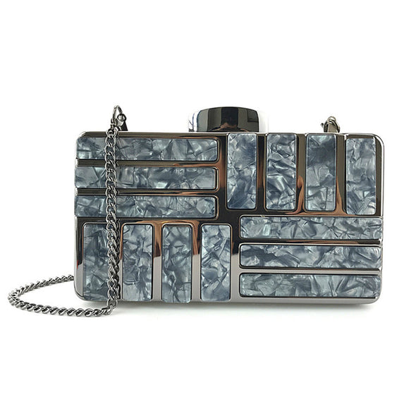 Crossbody Bags Acrylic Clutches Evening Chain