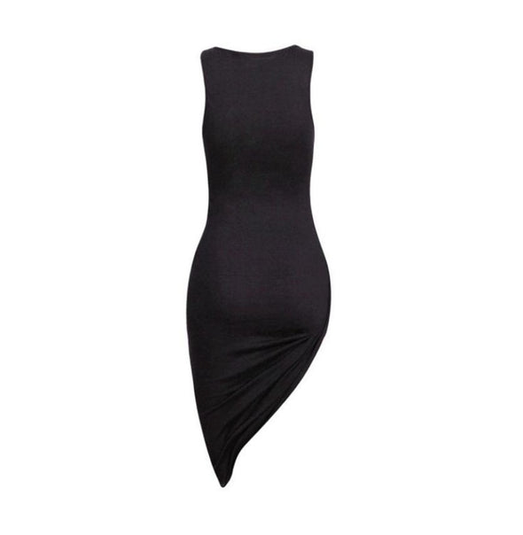 Sleeveless Dress Black Ladies Slim Bandage Party Dresses LA