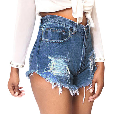 Plus size shorts jeans Low Waisted denim