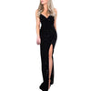 Dress Winnie Deep V Sequin Wrap Ruched Sleeveless Long Dresses Ladies Cocktail Nightclub Party