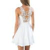 Dress Rome Back Lace Mini A-Line Sundress Sleeveless