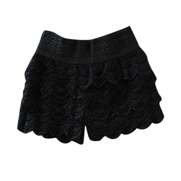 Shorts Waist Slim Lace Crochet