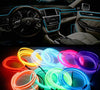 Car Interior Lighting Auto LED Strip Line flexible Neon Light With 12V USB Cigarette Drive 1M/2M/3M/5M