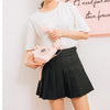 Skirt Solid Color High Waist - Mini Skirts