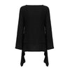 Blouse Stephanie Casual Linen Long Sleeve Crew Neck Plus Size Irregular