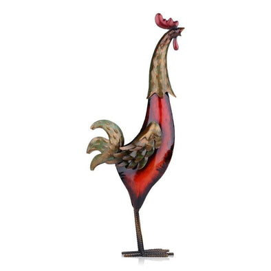 Iron Rooster Metal Figurine Home Decoration