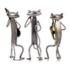 Metal Figurine pop A Playing Guitar Saxophone Singing Cat Figurine Furnishing