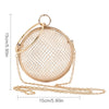 Shoulder bag gold Cages Round Hollow Metal Ball CrossBody Purse handbag