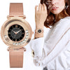 Dress Watches Quartz Screen Stainless Steel Diamond Wristwatches